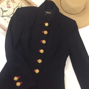 St. John Griffith Gray Embellished Evening Blazer